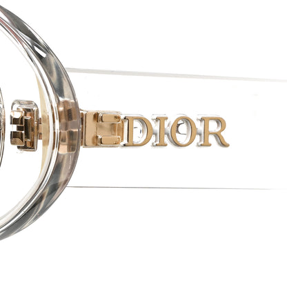 Christian Dior Acetate Oblique Oval Sunglasses Transparent 7 of 8