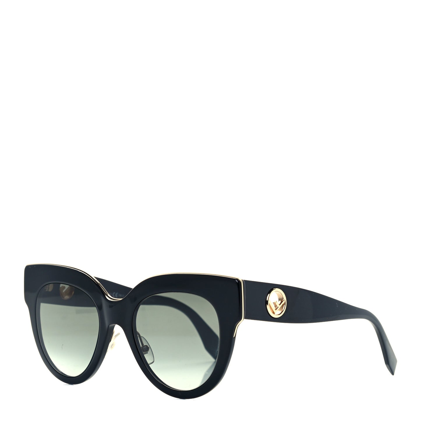 Acetate F is Fendi Cat Eye Sunglasses FF 0360/G/S Black