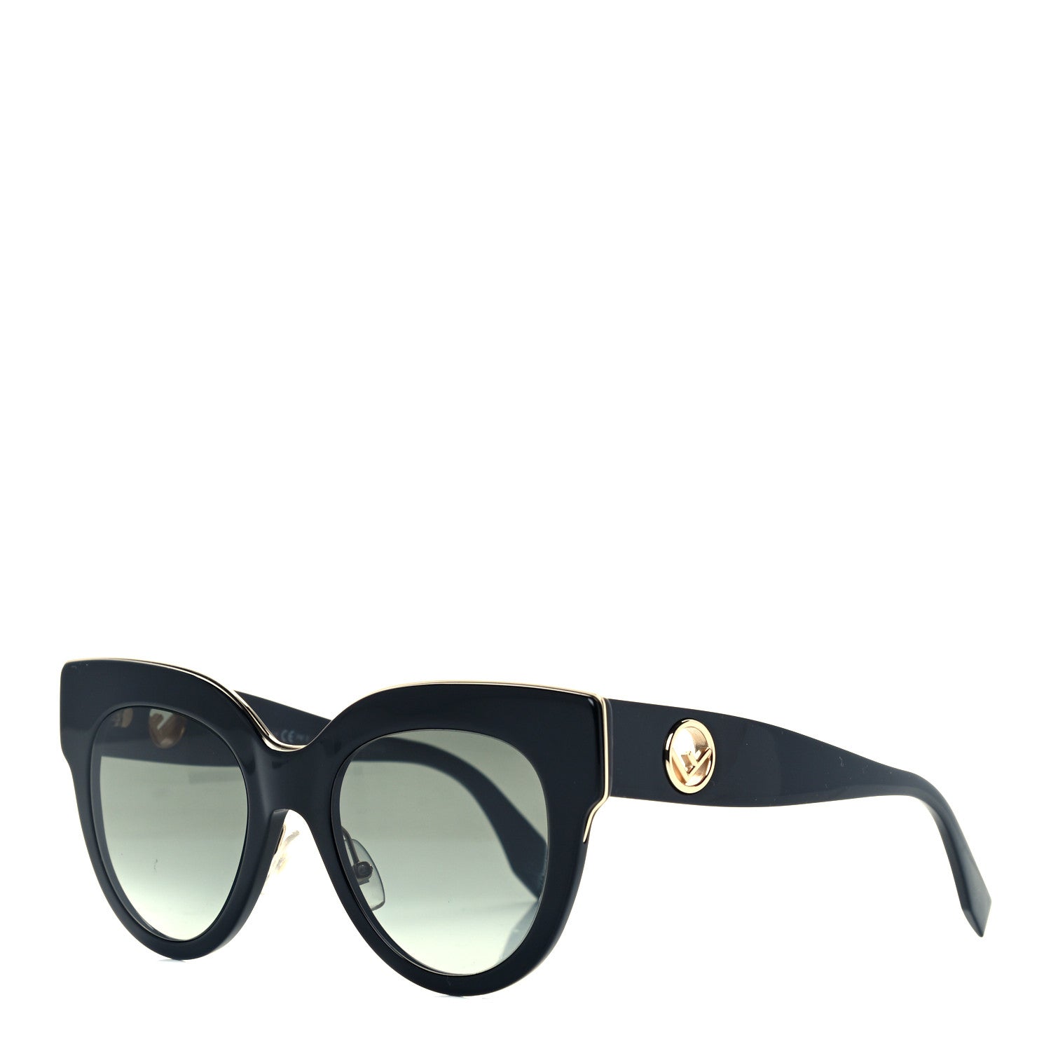 Fendi Acetate F is Fendi Cat Eye Sunglasses FF 0360/G/S Black 1 of 6