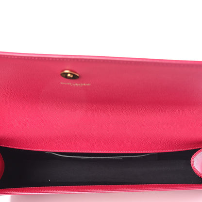 Saint Laurent Grain De Poudre Classic Monogram Cassandre Clutch Lipstick Fuchsia 5 of 9