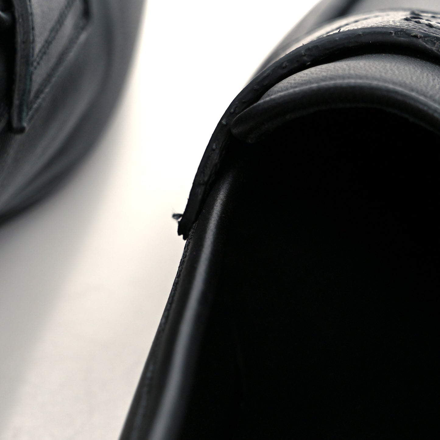 Calfskin Womens Stitched CC Loafers 38 Black