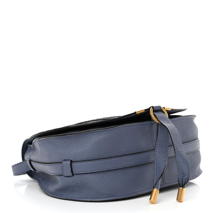 Chloe Calfskin Medium Marcie Round Crossbody Bag Street Blue 4 of 14