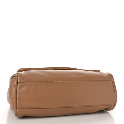 Chanel Lambskin Quilted Large Mademoiselle Double Flap Light Brown 4 of 9