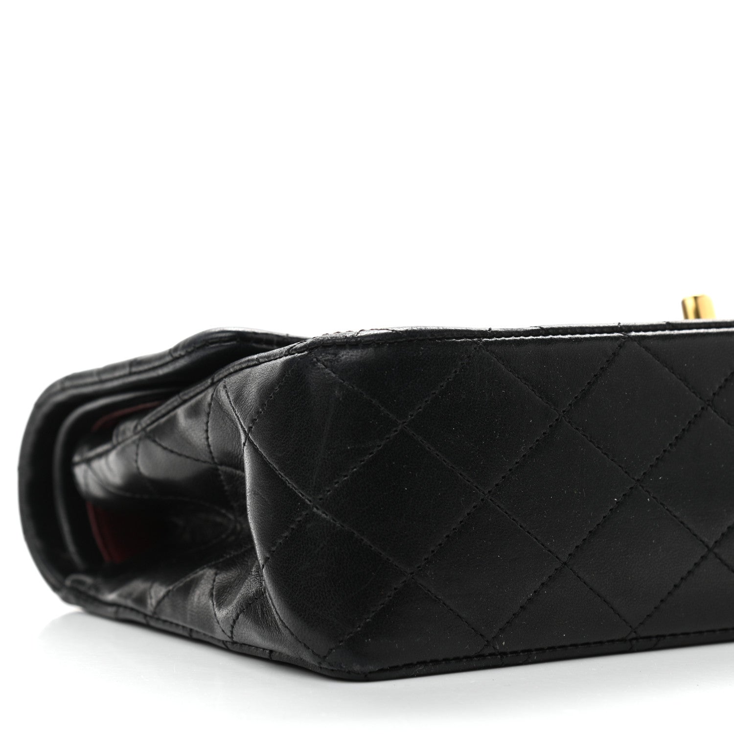 Chanel Lambskin Quilted Medium Double Flap Black 10 of 15