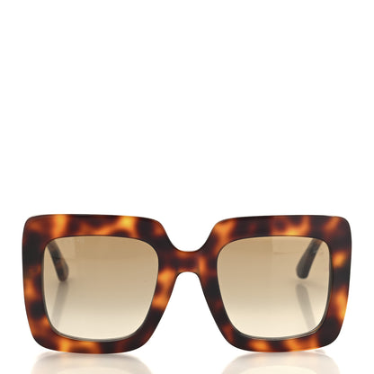 Gucci Acetate Oversize Sunglasses GG0328S Havana Brown 2 of 7