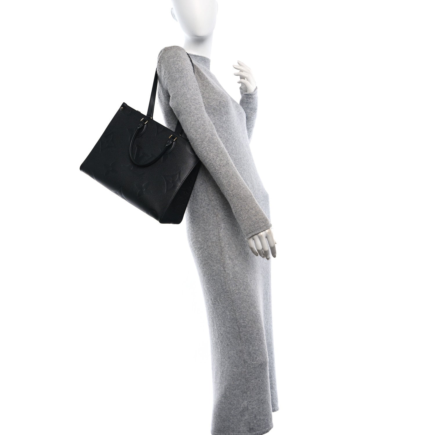 Louis Vuitton Empreinte Monogram Giant OnTheGo MM Black 2 of 9