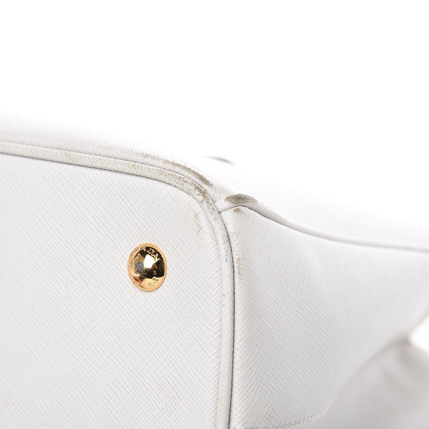 Prada Saffiano Lux Medium Tote Talco 11 of 20