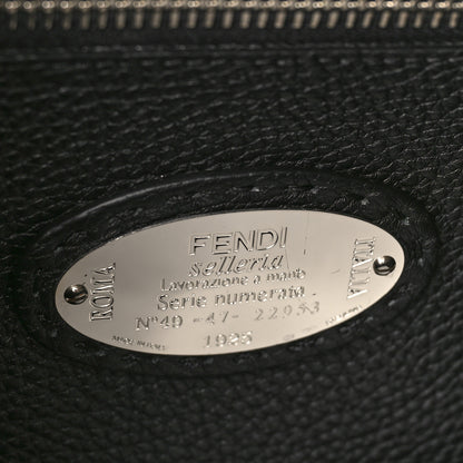 Fendi Cuoio Romano Selleria Metal Stitch Large Mens Peekaboo Iconic Essential Satchel Black 7 of 9