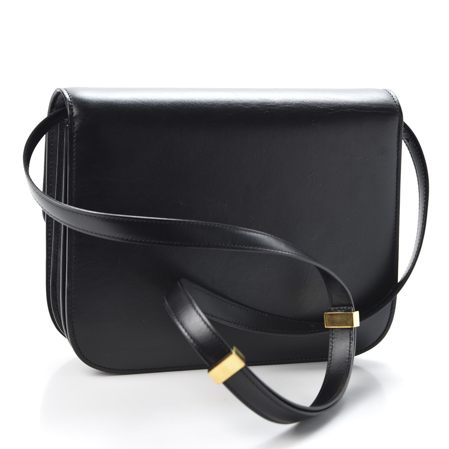 Celine Box Calfskin Medium Classic Box Flap Bag Black 2 of 9
