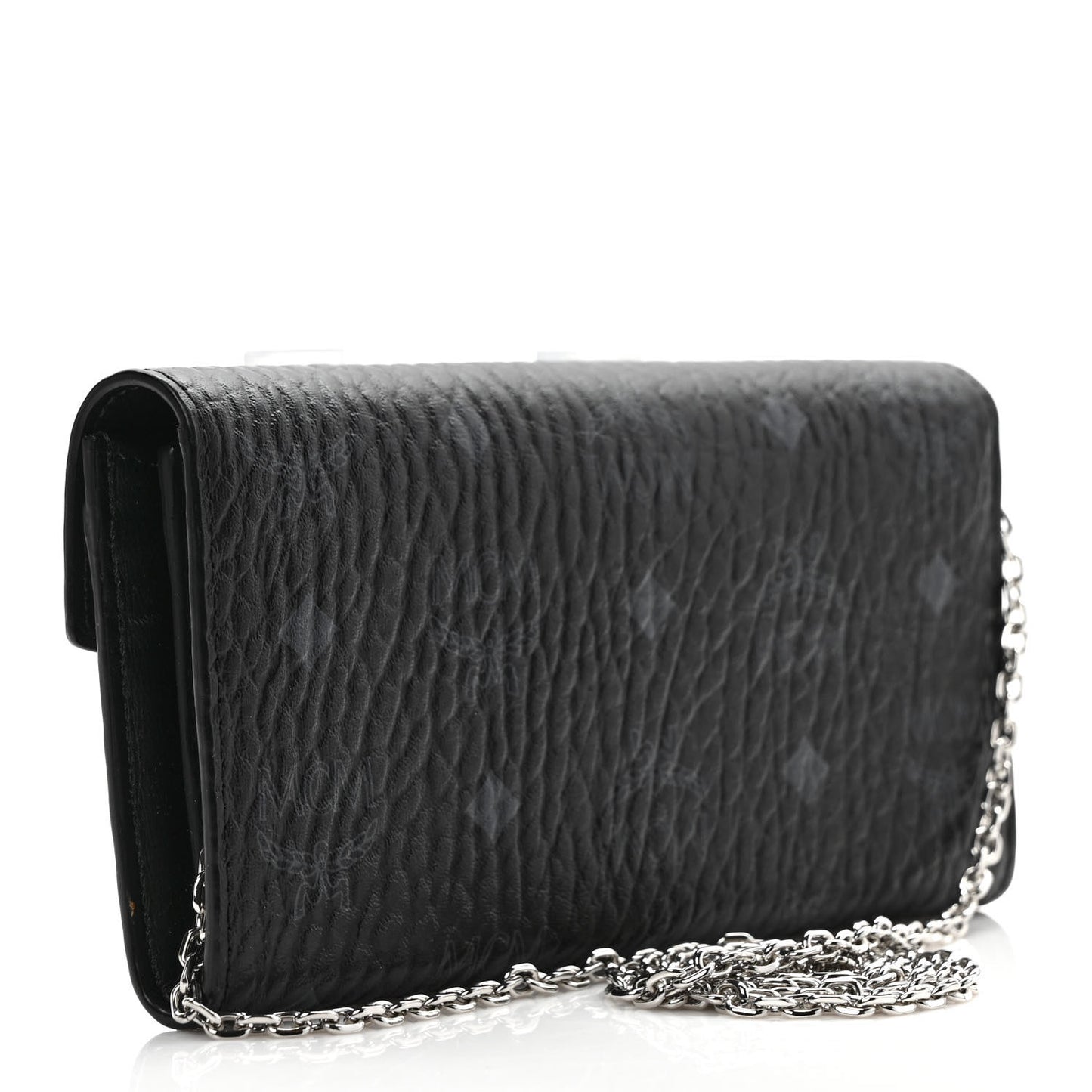 Visetos Large Patricia Wallet On Chain Black
