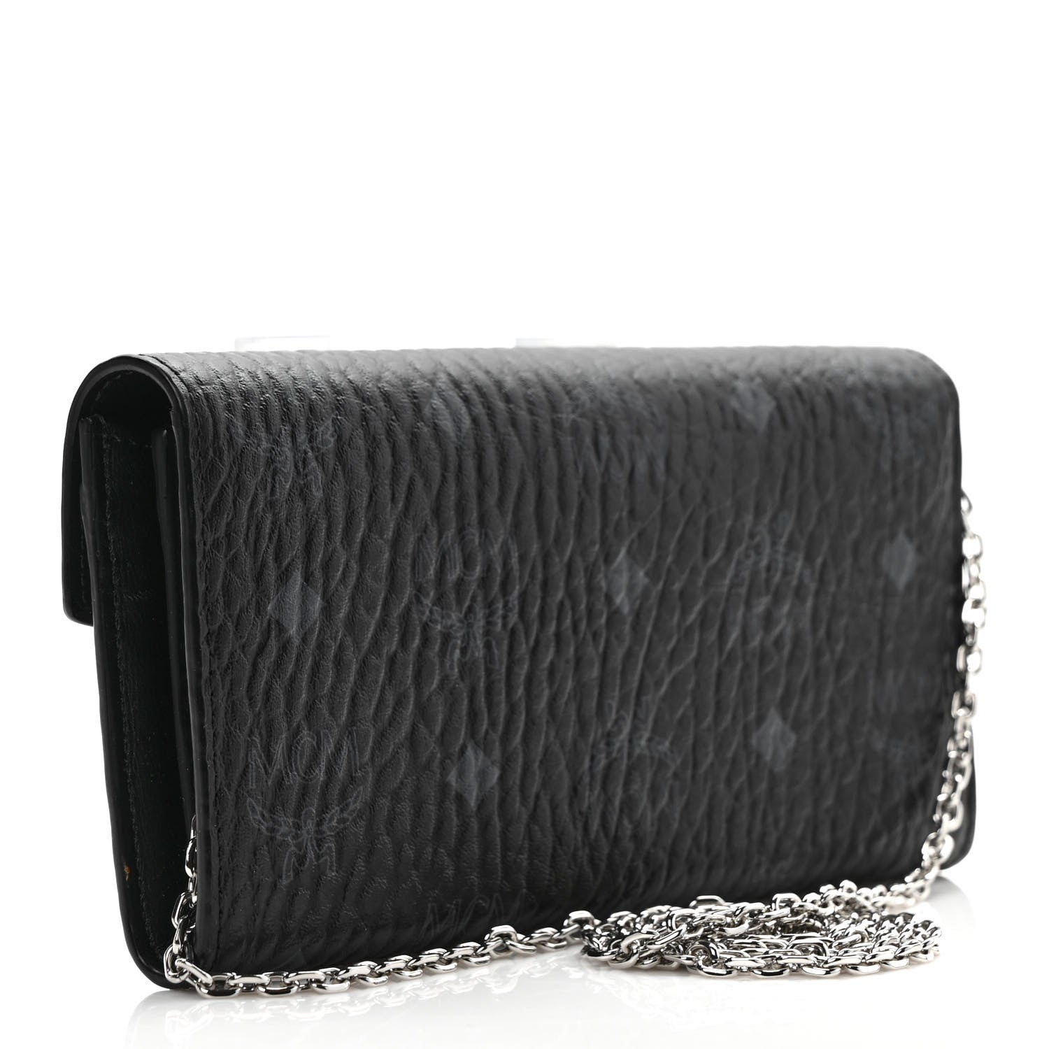 MCM Visetos Large Patricia Wallet On Chain Black 3 of 11