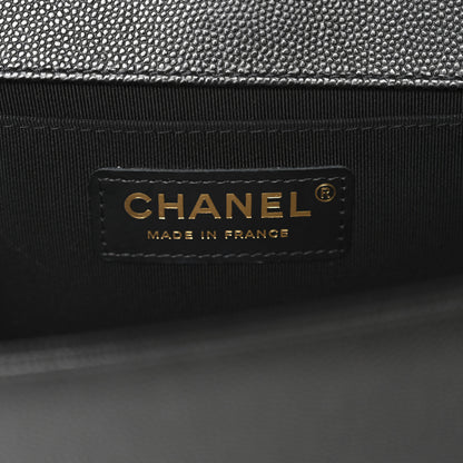 Chanel Caviar Quilted Medium Boy Flap Black 6 of 11
