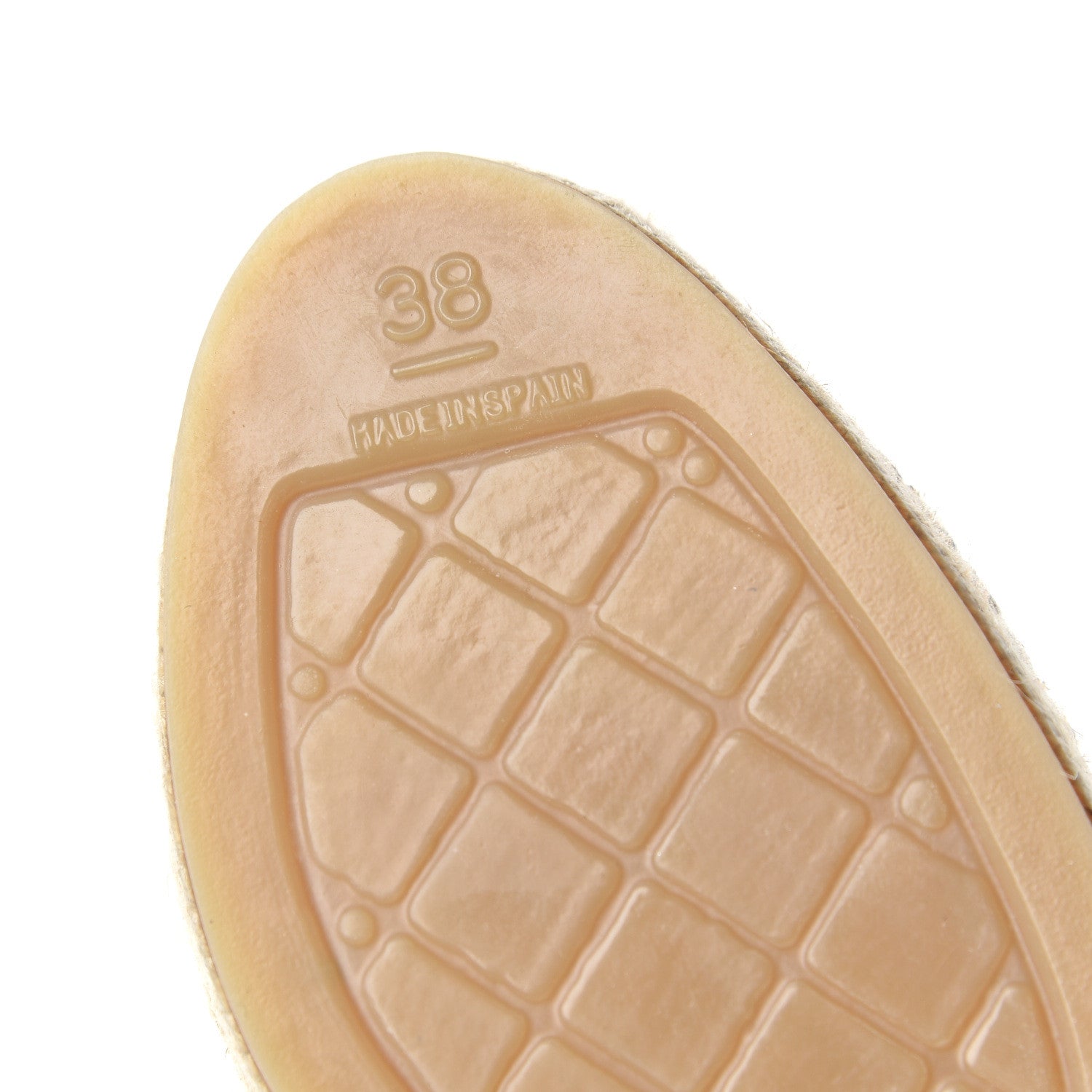 Chanel Lambskin Stitched CC Espadrilles 38 White Black 9 of 11