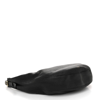 Khaite Pebbled Calfskin Augustina Hobo Black 4 of 11