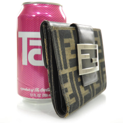 Fendi Zucca Compact Wallet Tobacco 3 of 9