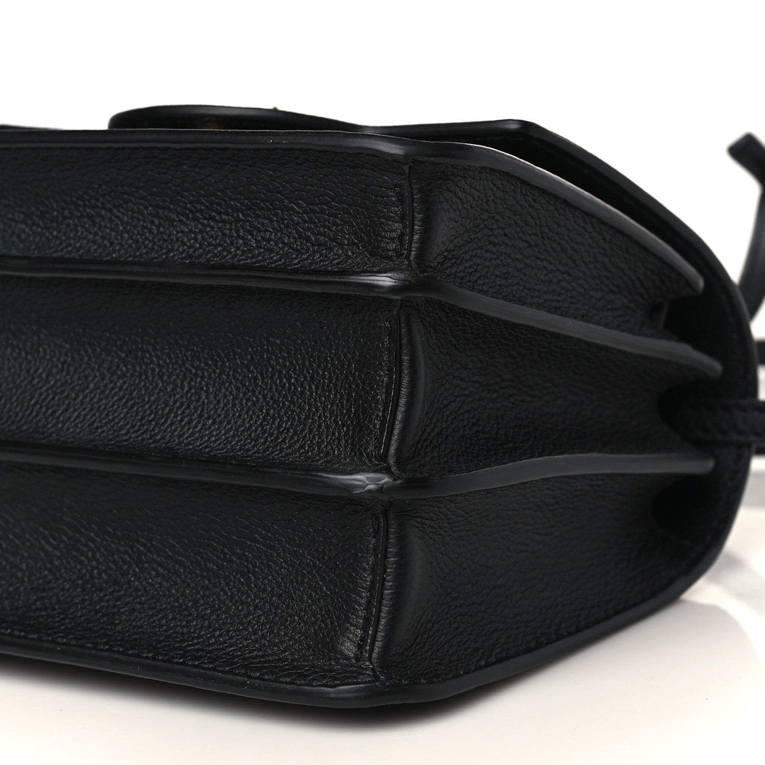 Versace Grained Calfskin Medusa Shoulder Bag Black 7 of 7
