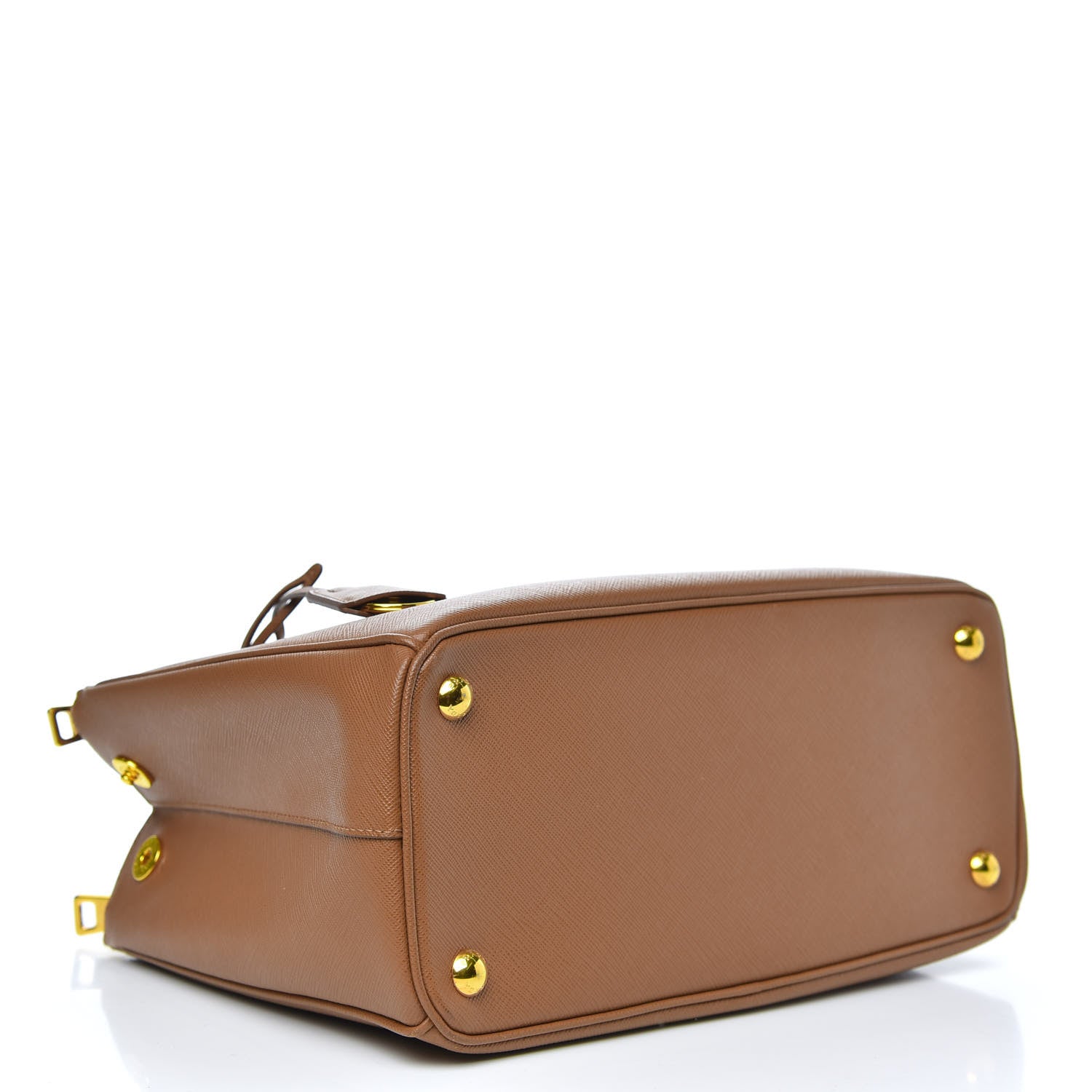 Prada Saffiano Small Galleria Double Zip Tote Caramel 4 of 10