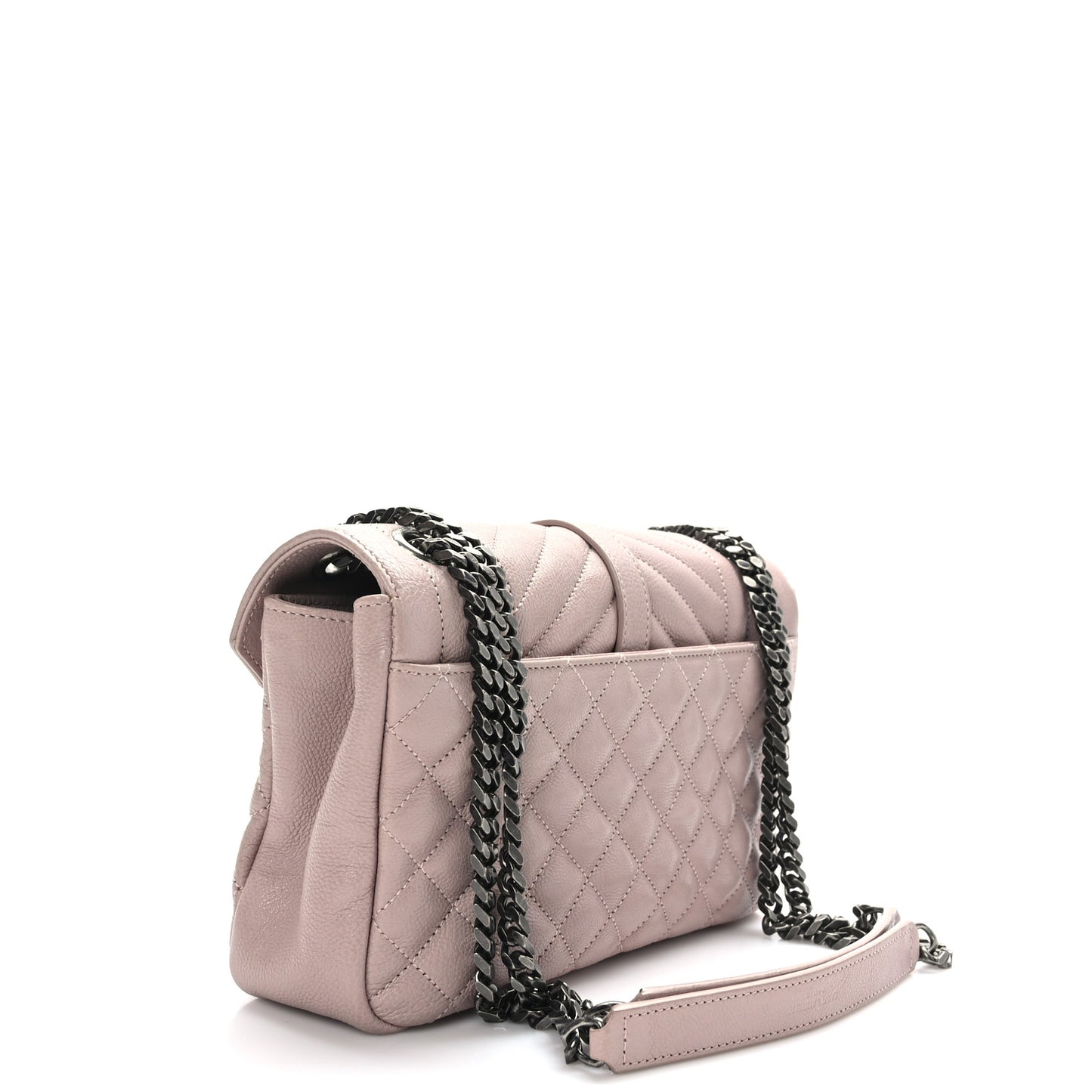 Calfskin Tri-Quilt Monogram Medium College Bag Pink