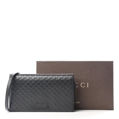 Gucci Microguccissima Crossbody Wallet Black 10 of 10