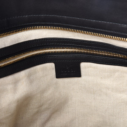 Gucci Guccissima Medium Bree Zippered Tote Black 9 of 12