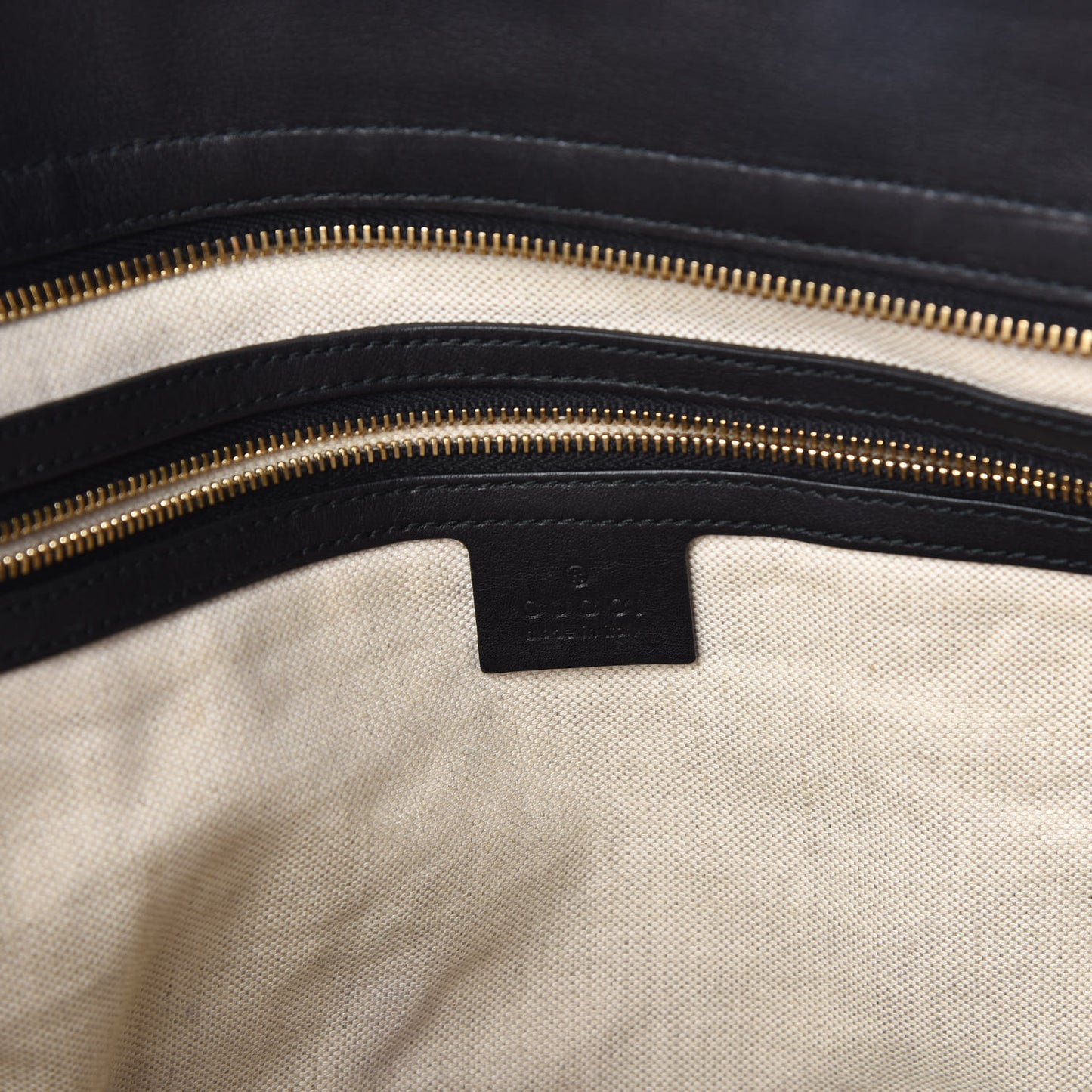 Guccissima Medium Bree Zippered Tote Black
