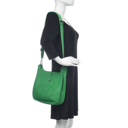Hermes Taurillon Clemence Evelyne III PM Bambou 2 of 15