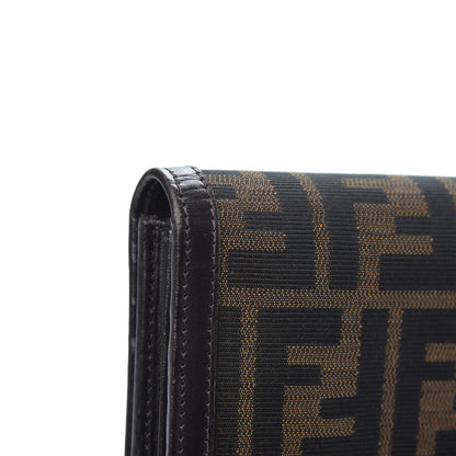 Fendi Zucca Continental Wallet Tobacco Moro 9 of 11