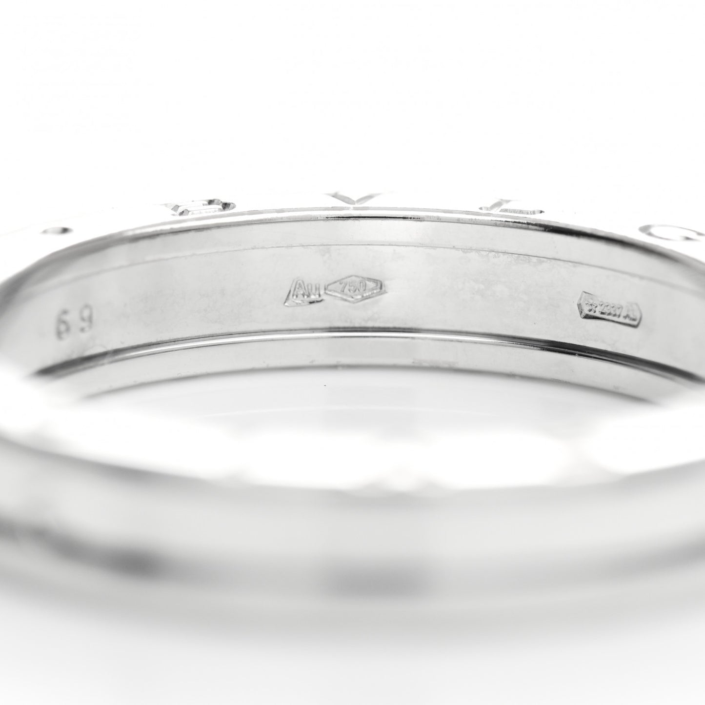18K White Gold B.Zero1 One-Band Ring 69 12.5