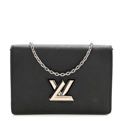 Louis Vuitton Epi Twist Belt Chain Wallet Black 1 of 12