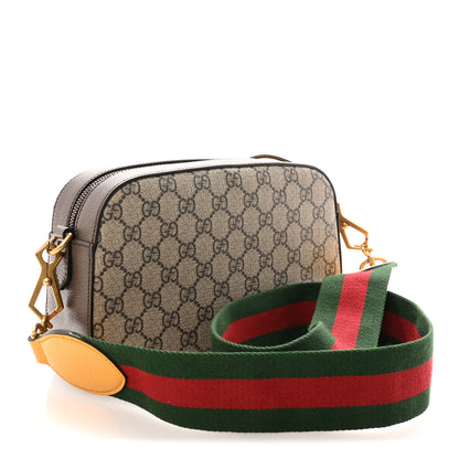 Gucci GG Supreme Monogram Web Neo Vintage Shoulder Bag Beige New Acero Crop 3 of 11