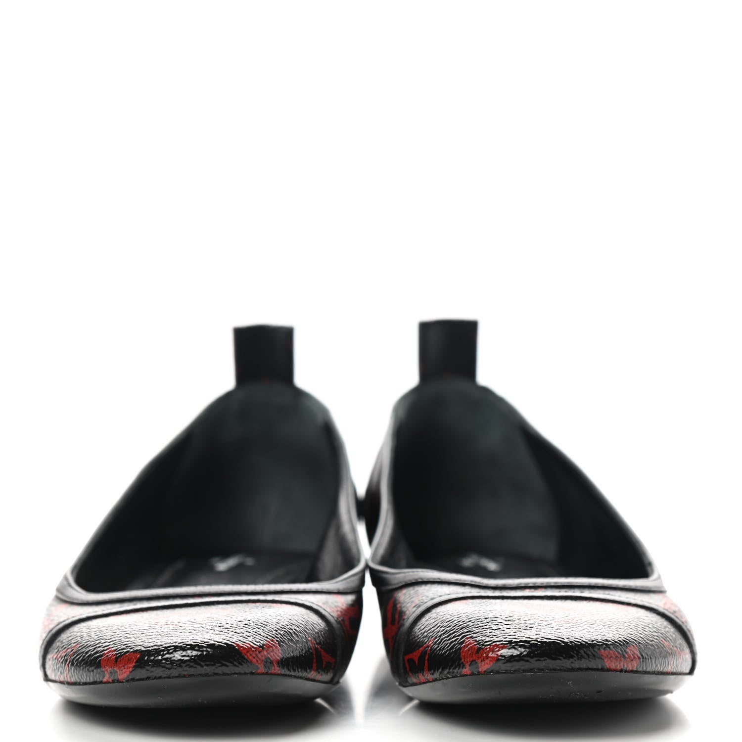 Louis Vuitton Monogram Infrarouge New Revival Ballerina Flats 37 Black 2 of 9