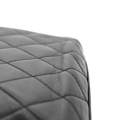Chanel Lambskin Quilted Metal Frame Clutch Black 14 of 14