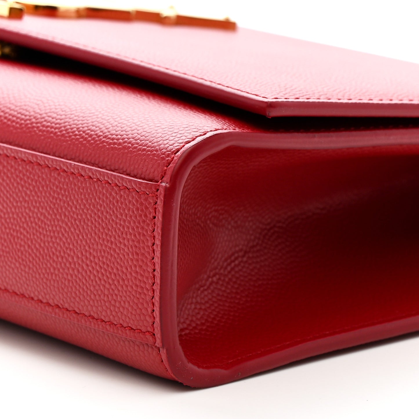 Grain De Poudre Medium Monogram Kate Satchel Red