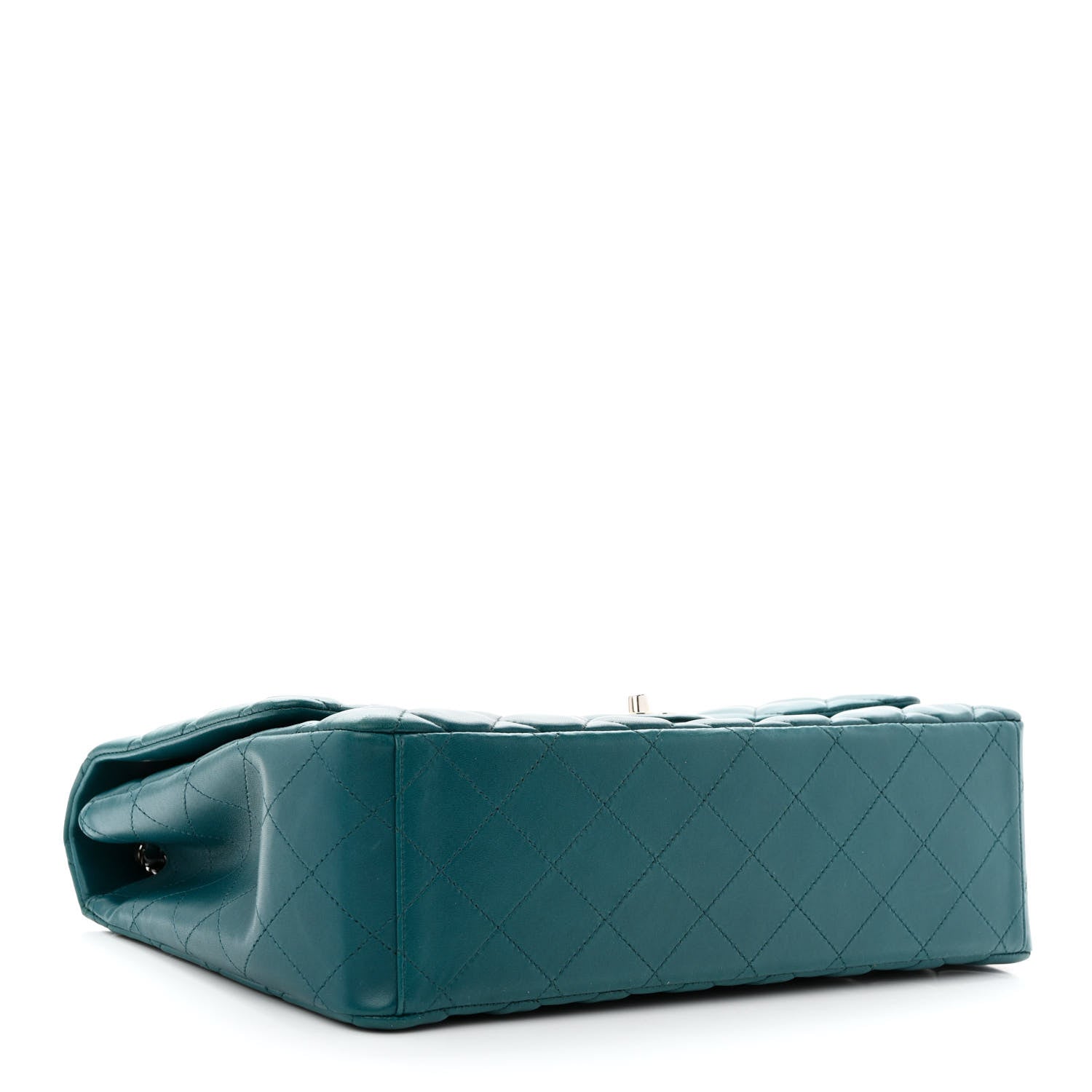 Chanel Lambskin Quilted Maxi Single Flap Turquoise 4 of 12