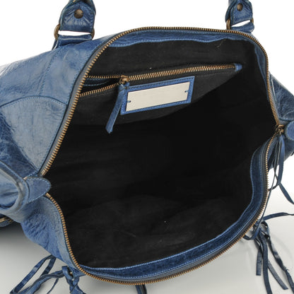 Balenciaga Chevre Classic Hardware Work Navy 5 of 8