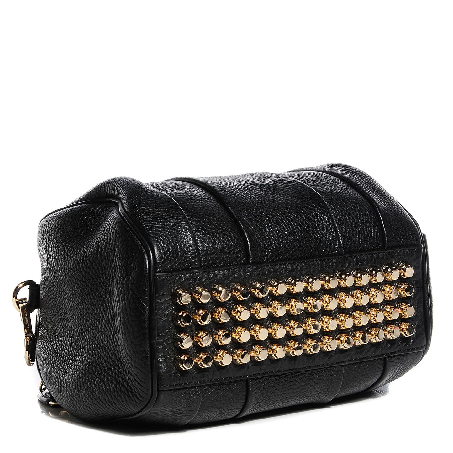 Pebbled Lambskin Rockie Black w Pale Gold Hardware