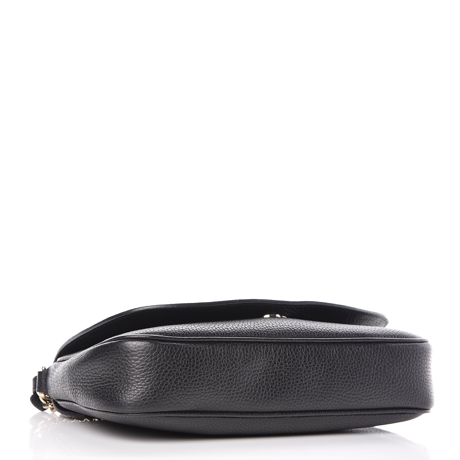 Gucci Pebbled Calfskin Medium Soho Flap Crossbody Black 4 of 10