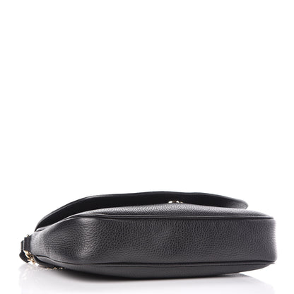 Gucci Pebbled Calfskin Medium Soho Flap Crossbody Black 4 of 10