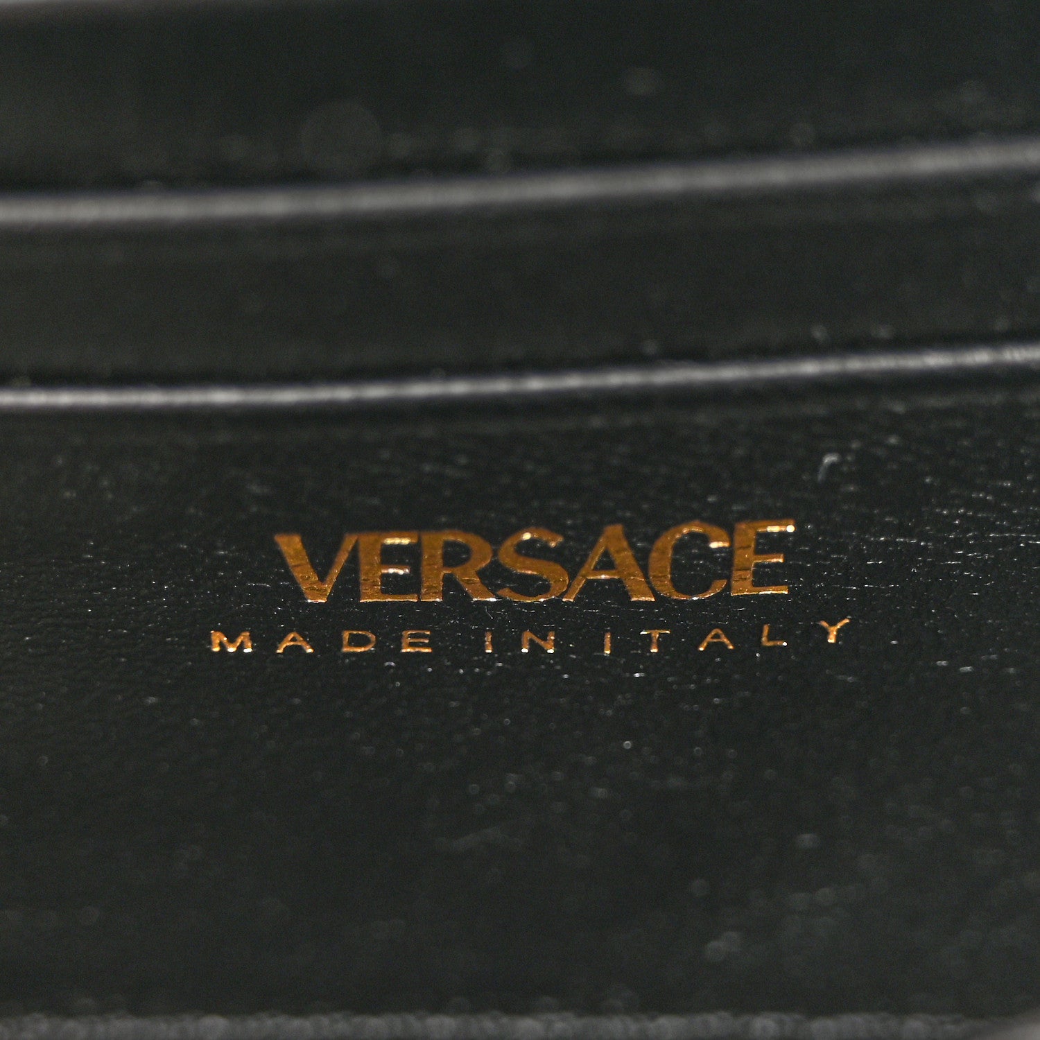 Versace Silk Barocco Printed Quilted Virtus V Mini Chain Flap Shoulder Bag Black Gold 6 of 11