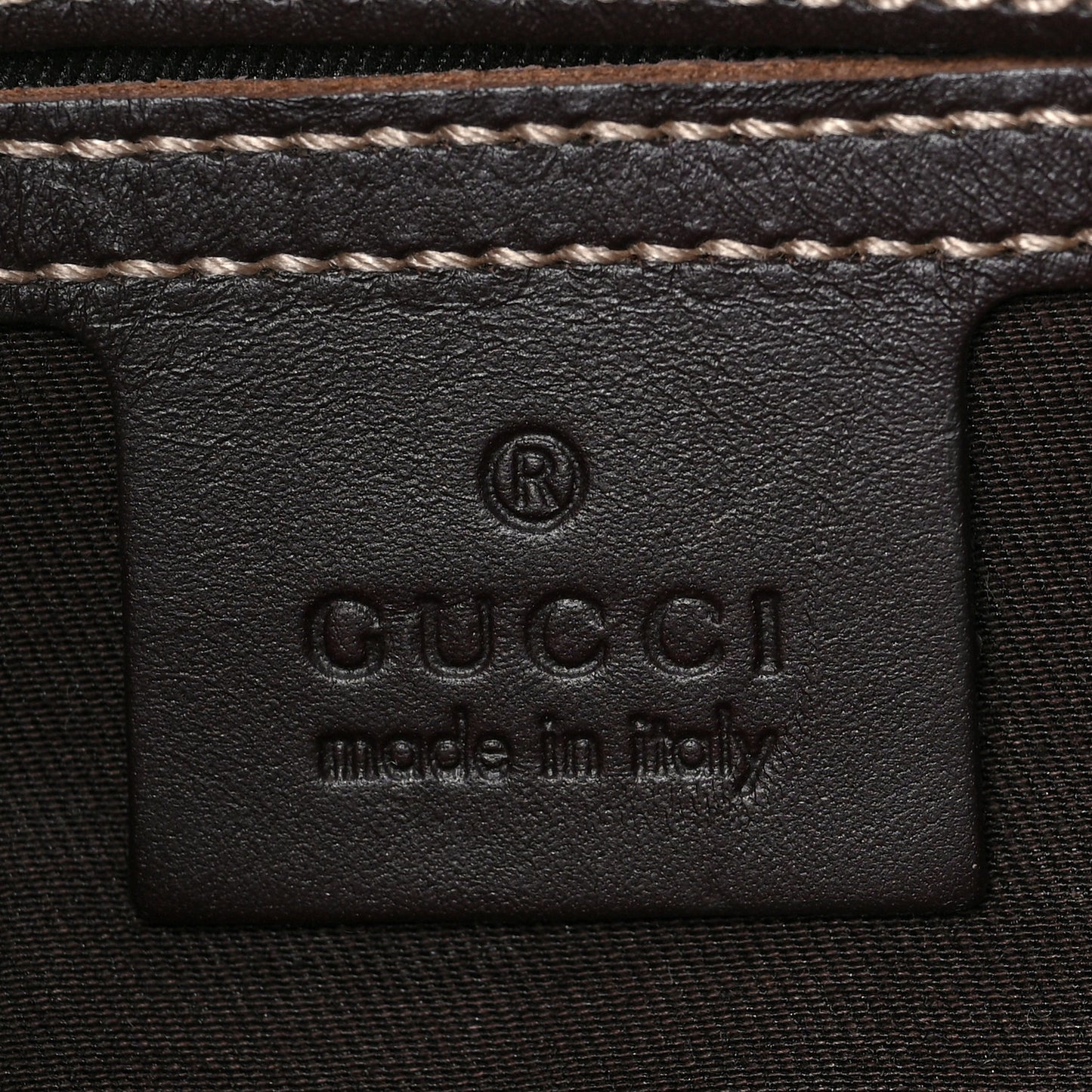 GG Supreme Monogram Belt Bag Dark Brown