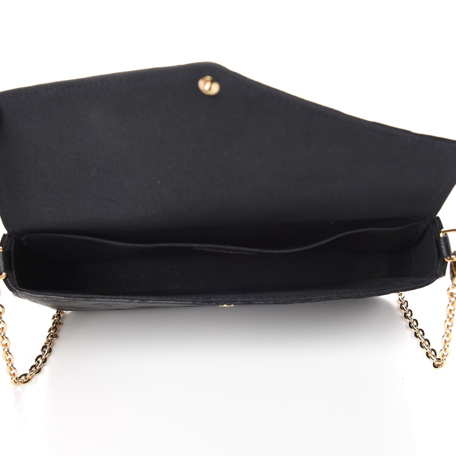 Louis Vuitton Empreinte Pochette Felicie Chain Wallet Black 8 of 12