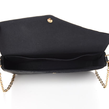 Louis Vuitton Empreinte Pochette Felicie Chain Wallet Black 8 of 12