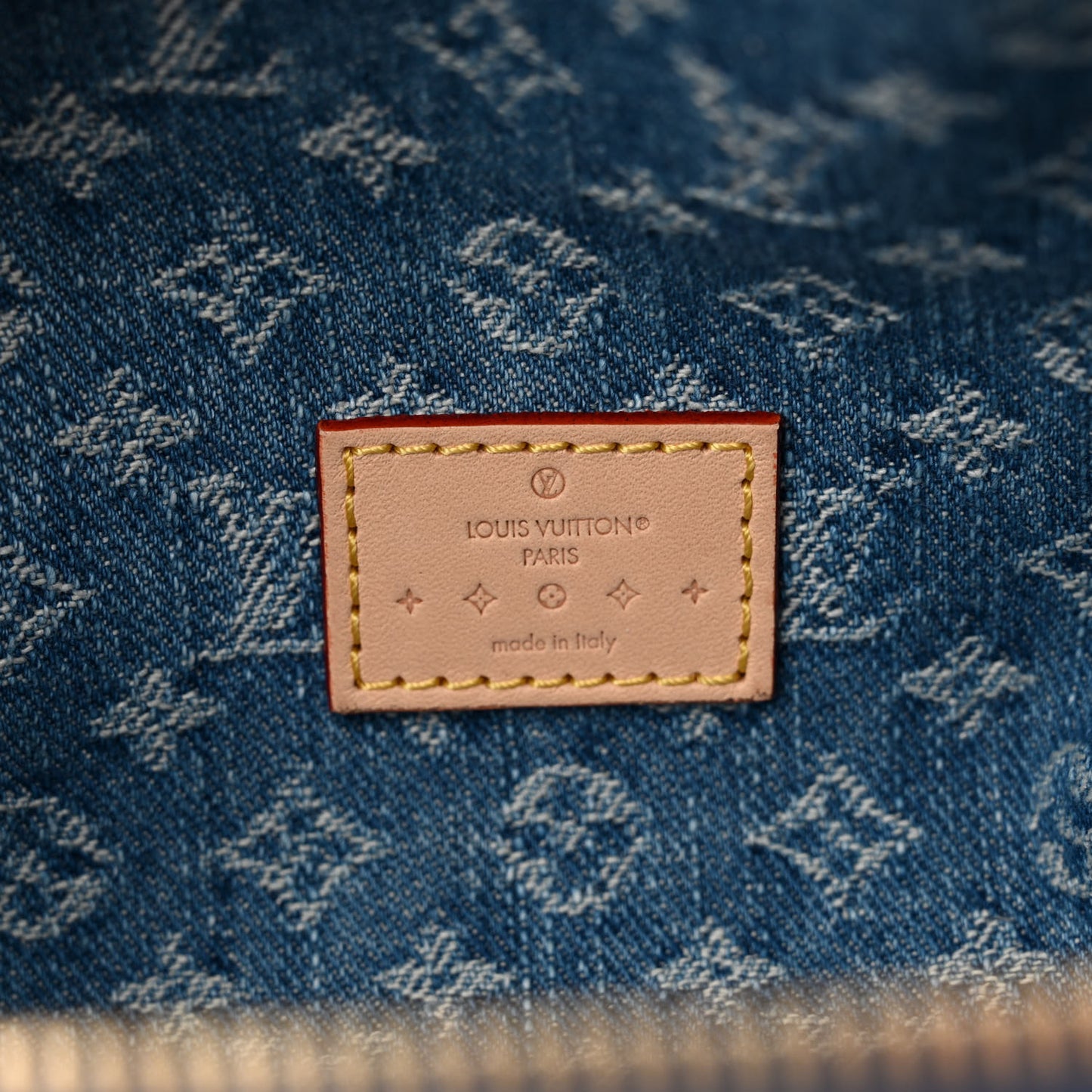 Monogram Denim High Rise Bumbag Blue