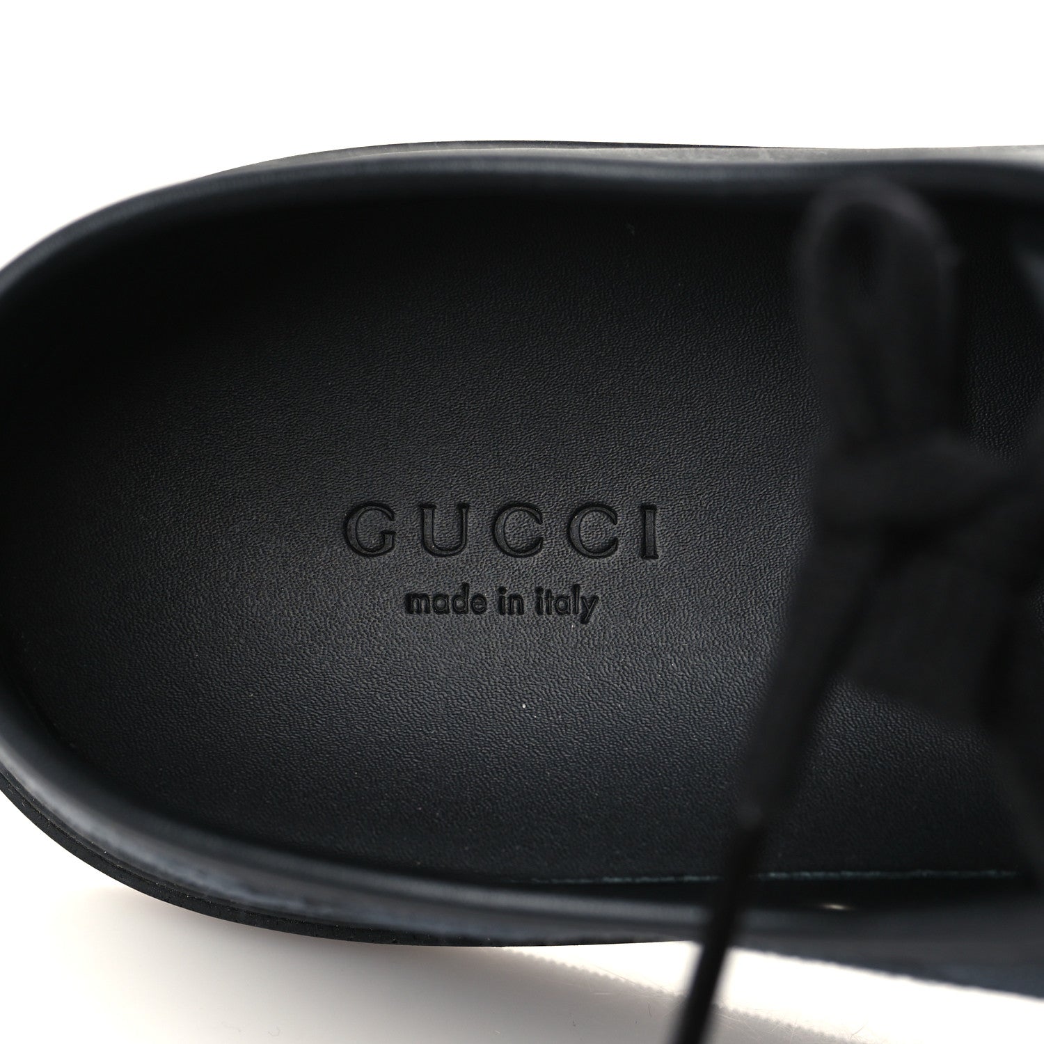Gucci GG Monogram Calfskin Womens Low Top Sneakers 40.5 Piombo Black 7 of 9