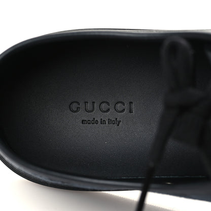 Gucci GG Monogram Calfskin Womens Low Top Sneakers 40.5 Piombo Black 7 of 9