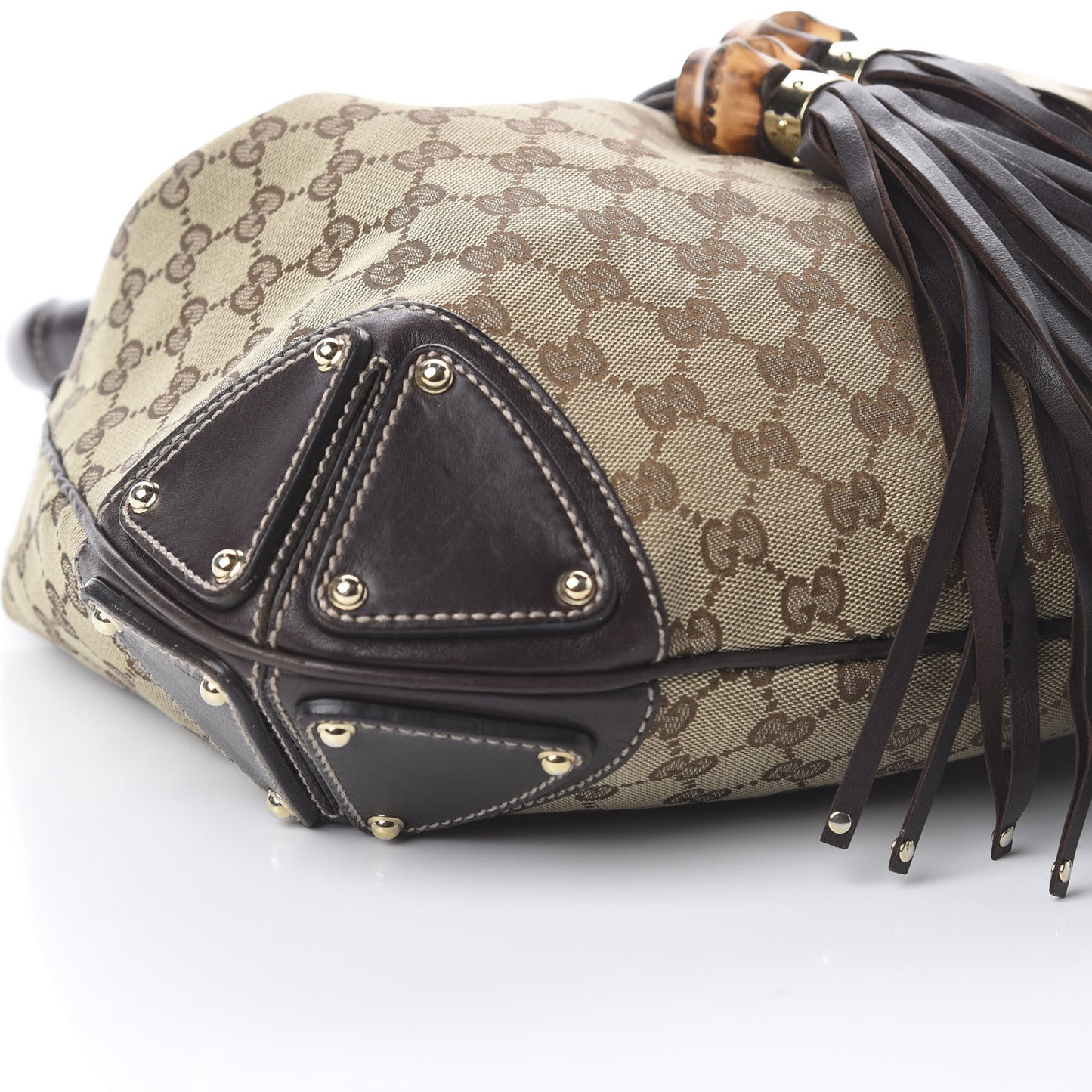 Monogram Medium Indy Top Handle Hobo Dark Brown