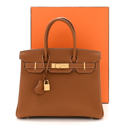 Hermes Togo BIRKIN 30 Gold 11 of 11