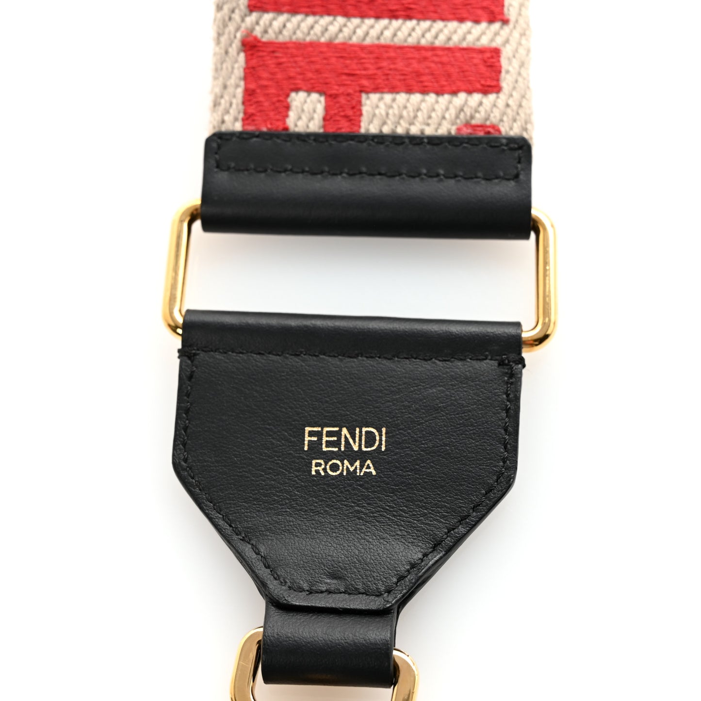 Ribbon Vitello Seta FF 1974 Adjustable Strap You Rosso