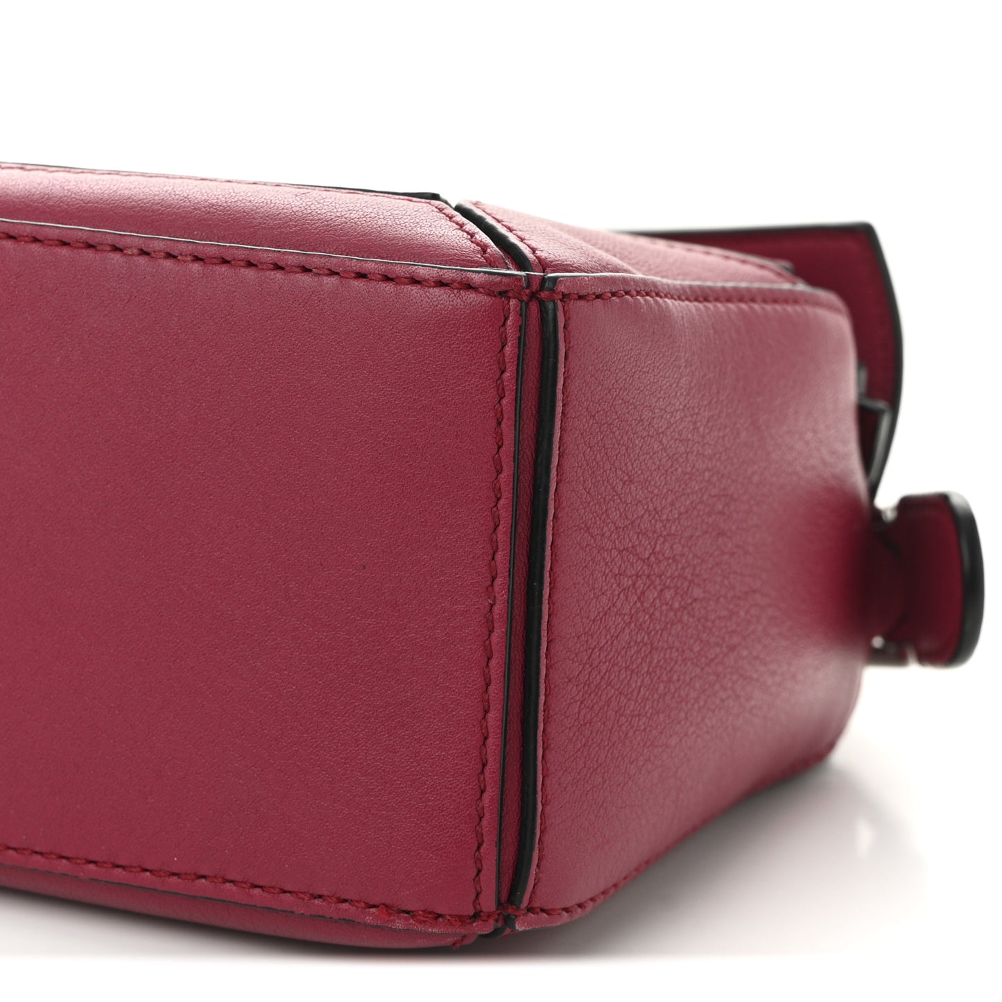 Calfskin Mini Puzzle Bag Raspberry