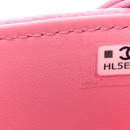 Chanel Shiny Caviar Mini Preppy Coco Shoulder Bag Pink 7 of 11